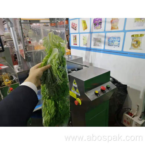 Semi automatic celery horizontal vegetables packing machine